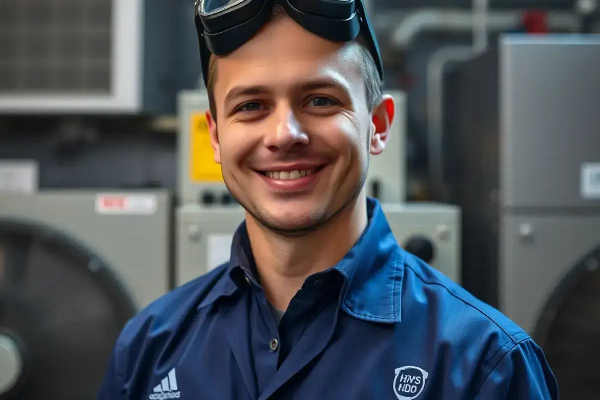 Professional HVAC technician